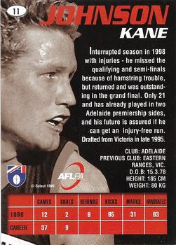 1999 Select AFL Premiere #11 Kane Johnson Back